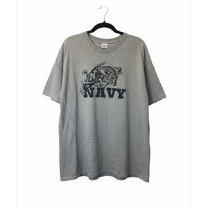 Gildan Short Sleeve size XL 
Navy and Chevrolet Logos